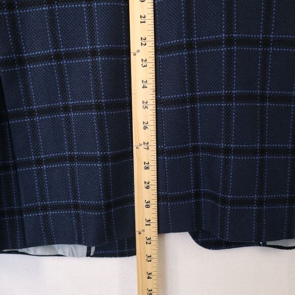Stefano Ricci Men's 46 (EU58) 100% Cashmere Blue Plaid Sport Coat Blazer Jacket - Picture 12 of 14